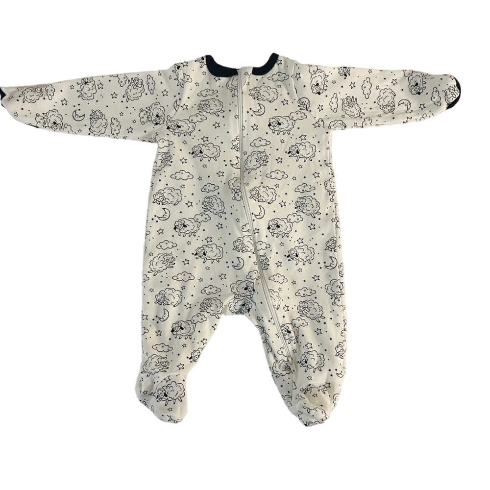 💖5/$25 SALE💖 0-3M Wonder Nation Baby Girl Counting Sheep Sleeper